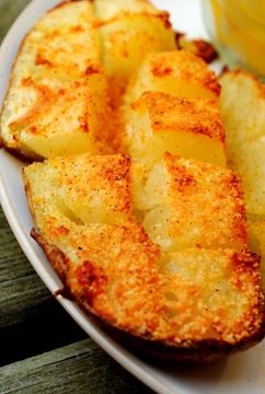 The most Ah-Mazing Roasted Potatoes! These are so easy to make! Cook a pierced p