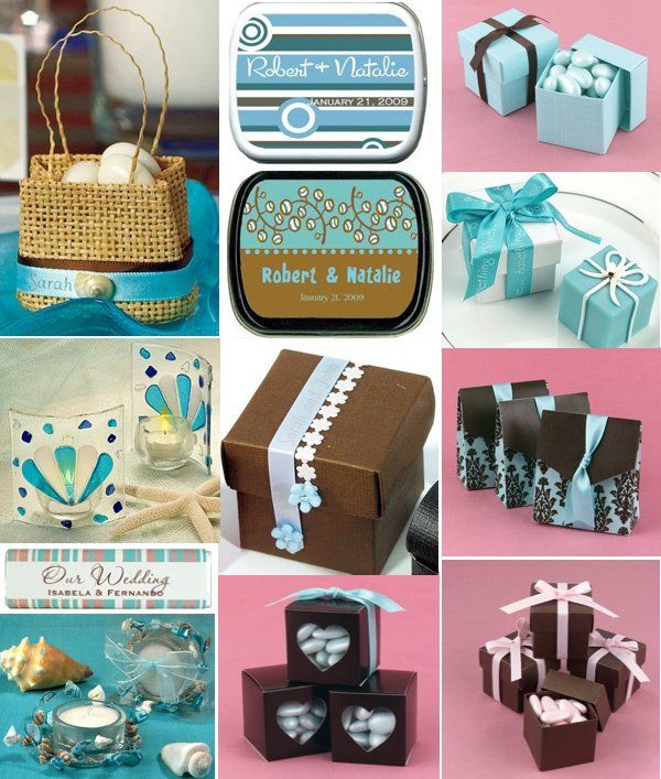 The popularity of a chocolate brown and aqua blue colored wedding has been growi