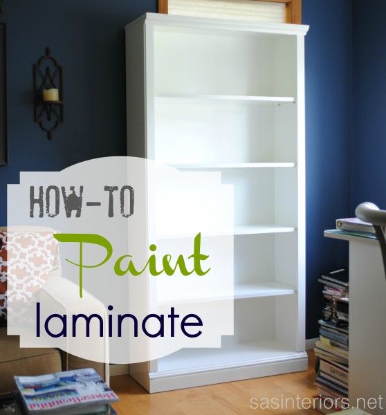 Tutorial on How-To Paint Laminate Furniture  EXCELLENT! beautify all the cheap f