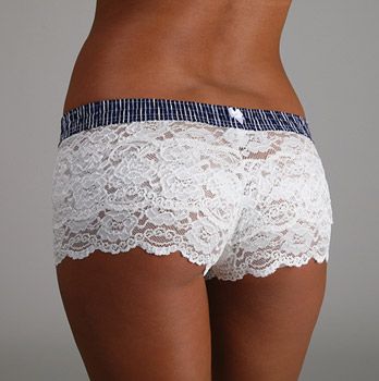 Very cute lace boxer shorts! Ahhh I want them!