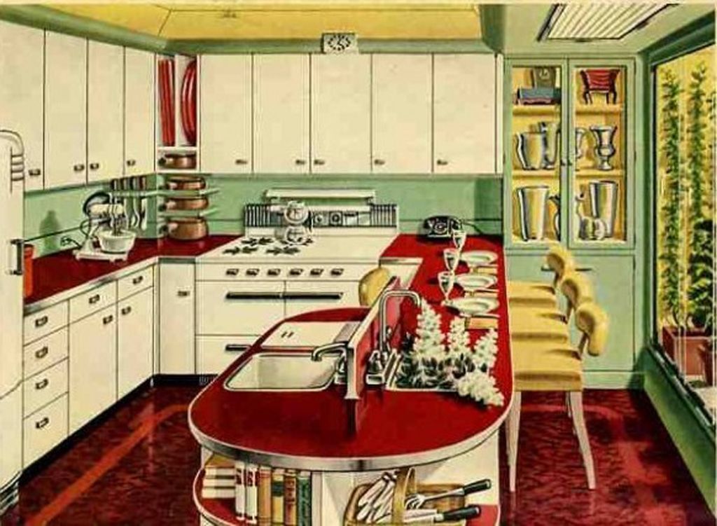 Vintage retro kitchen
