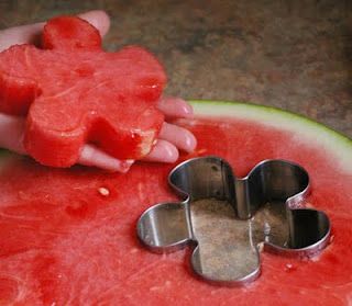 Watermelon "Cookies". Perfect for a Summer BBQ.