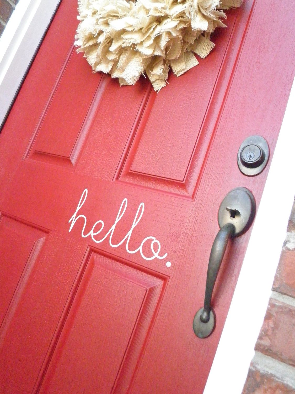 What a cute and happy front door. I love this!
