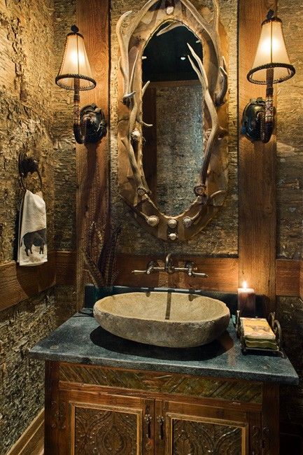 awesome rustic bathroom