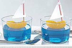 blue jello and tangerine sailboats