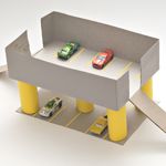 cardboard toy car garage