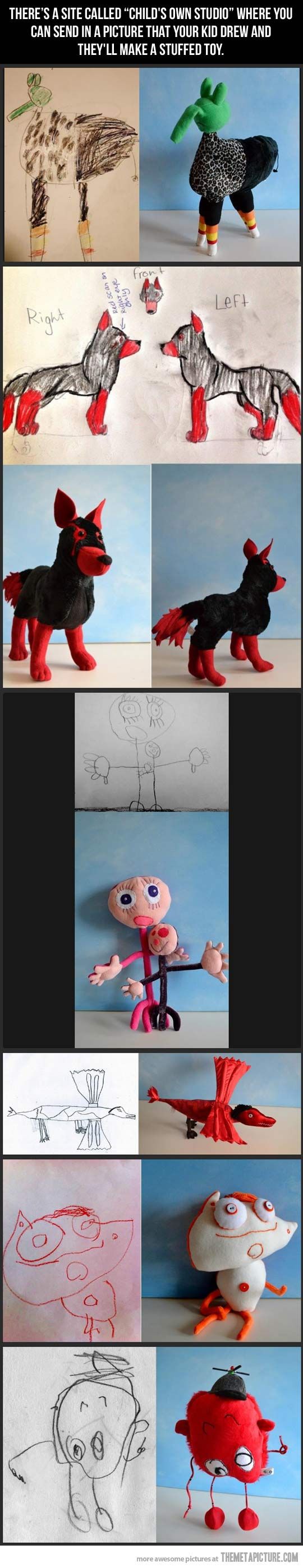 Children’s drawings become real…