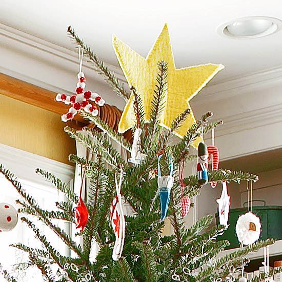 Felt Star Tree Topper -   Christmas tree topper ideas