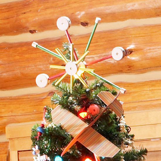 Tinker Toys Tree Topper -   Christmas tree topper ideas