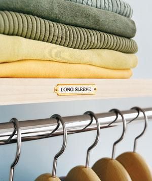 Start Labeling -   Few Ways to Make Over Your Closets