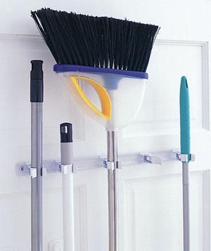 Corral Mops and Brooms -   Few Ways to Make Over Your Closets