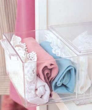 Store Accessories in Clear Plastic Drawers -   Few Ways to Make Over Your Closets