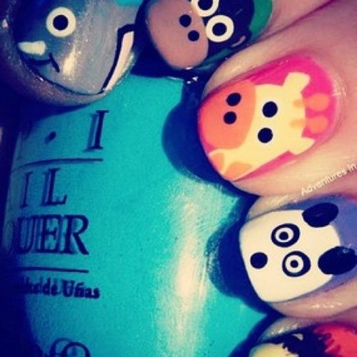 cute animal nails