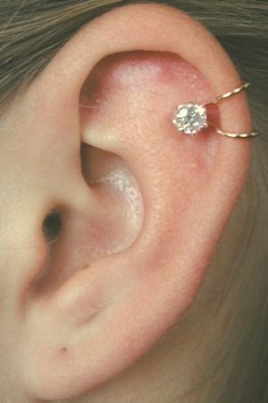 Different types of Ear Piercing -   Ear head piercing