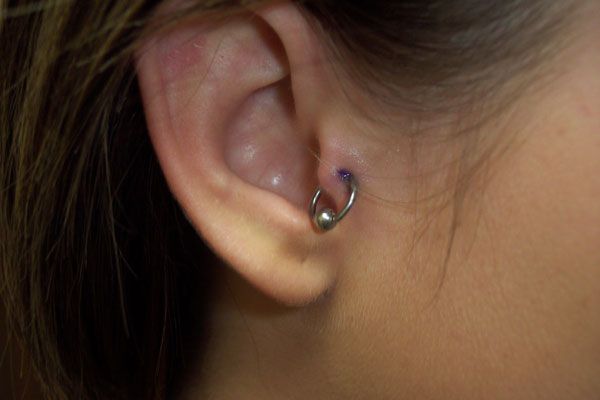 Pierced: Ear Piercings -   Ear head piercing
