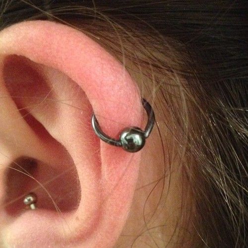 Helix+Ear helix piercing sacramento -   Ear head piercing