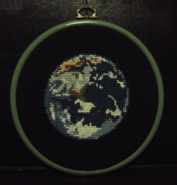 earth cross stitch
