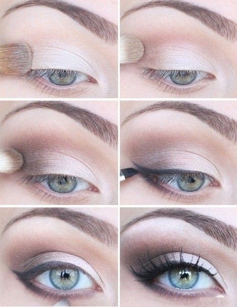 Use eyeshadow and an angled brush for a softer look -   Eye makeup hacks