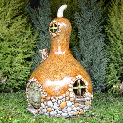 Gourd Shaped Fairy House -   Fairy Gourd House Ideas