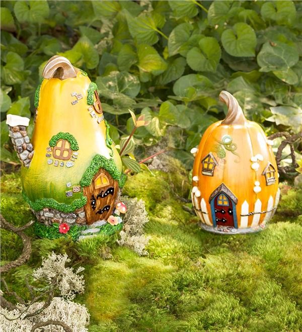 Miniature Fairy Garden Gourd House -   Fairy Gourd House Ideas