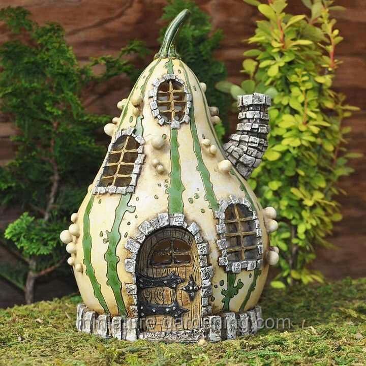 fairy houses -   Fairy Gourd House Ideas