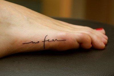 foot #tattoo . #nofear #foot