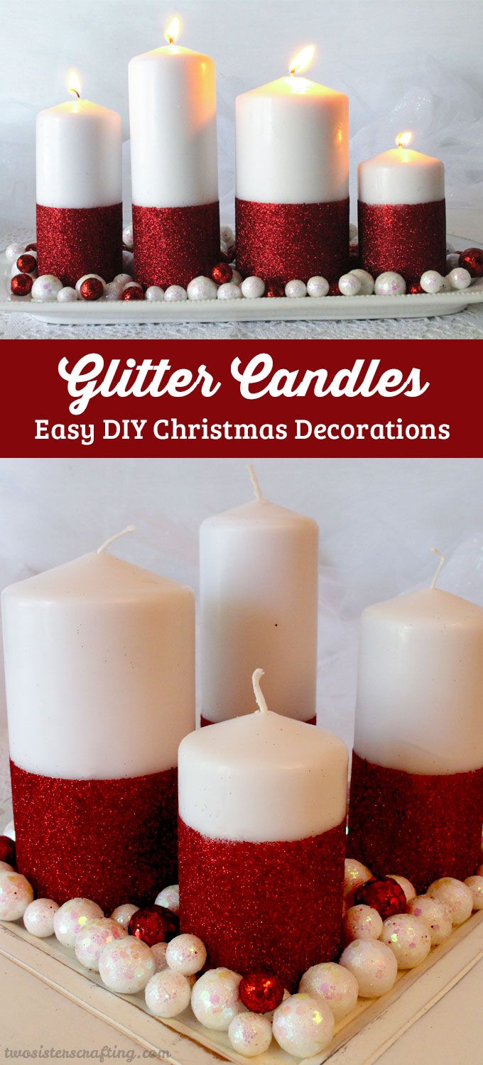 Glitter candles easy diy -   DIY Glitter Candles Ideas