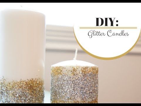 DIY Glitter Candles Ideas