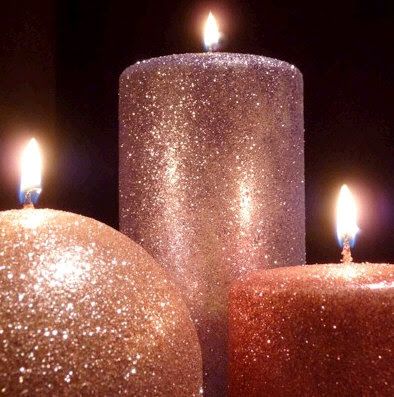 DIY Shimmer & Glitter Candles -   DIY Glitter Candles Ideas