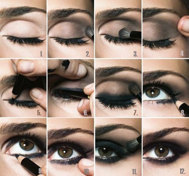 great basic smoky/sultry eye tutorial