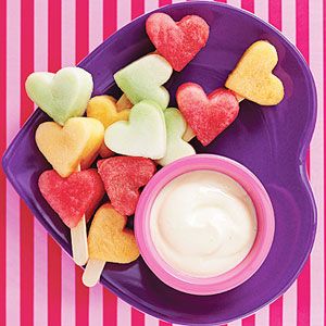 heart fruit kabos with dip