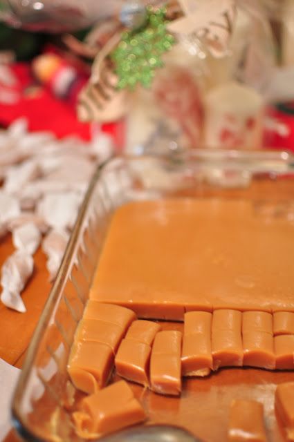homemade soft caramels, perfect for gifts