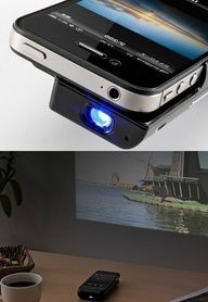 iphone projector. Watch movies and photo slides with your iphone on the wall&#82