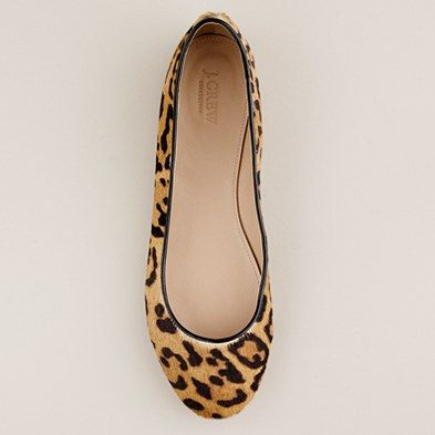 leopard ballet flats