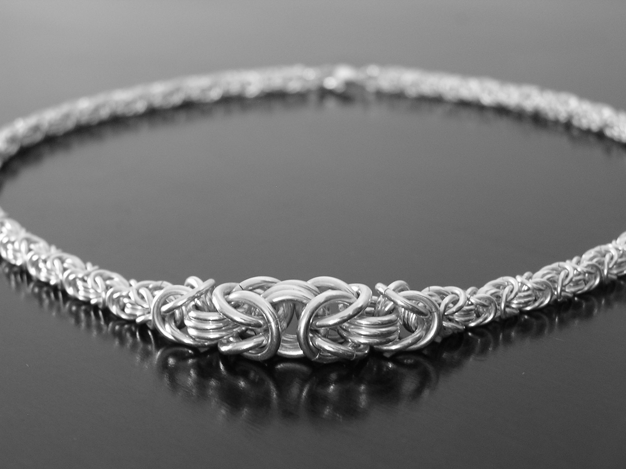 Cool chainmaille jewelry.