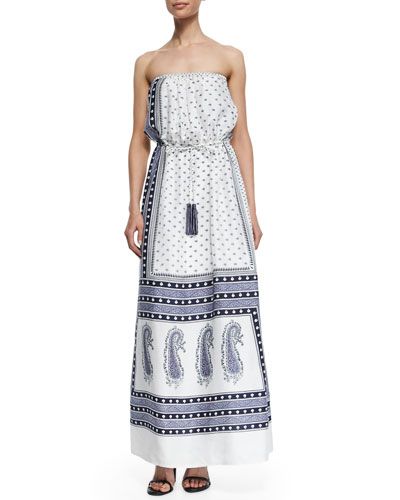 Calypso St. Barth Caparica Paisley-Print Maxi Dress in Coconut CC -   Love maxi dresses!