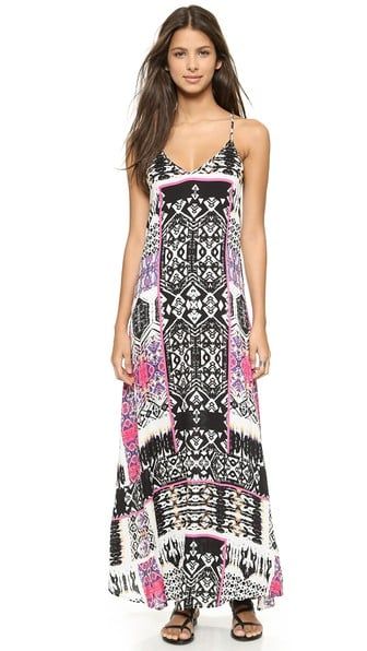 Felicite Tribal Print Maxi Dress in Pink maxi dresses -   Love maxi dresses!