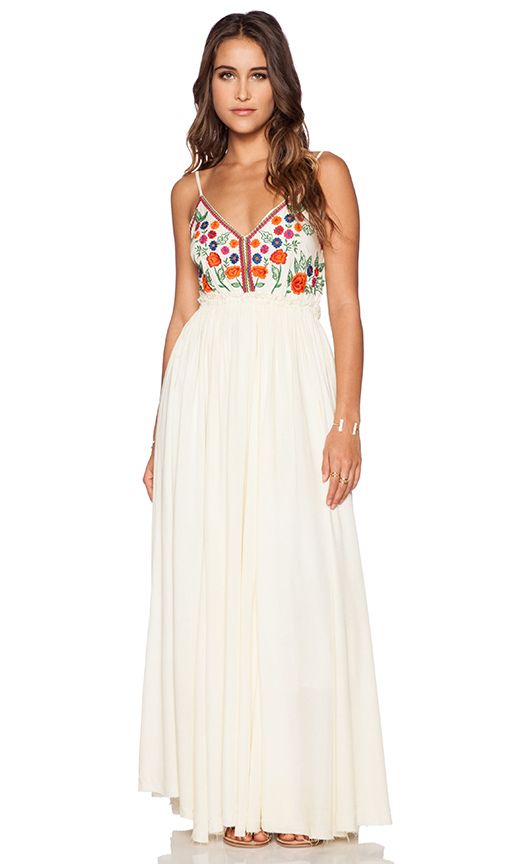 THE ISABELLA MAXI DRESS By RAGA in Sugar Cookie -   Love maxi dresses!