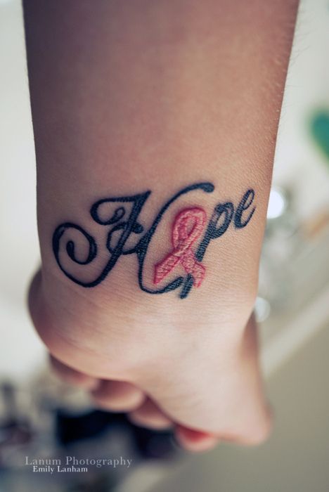 lovely breast cancer hope ink