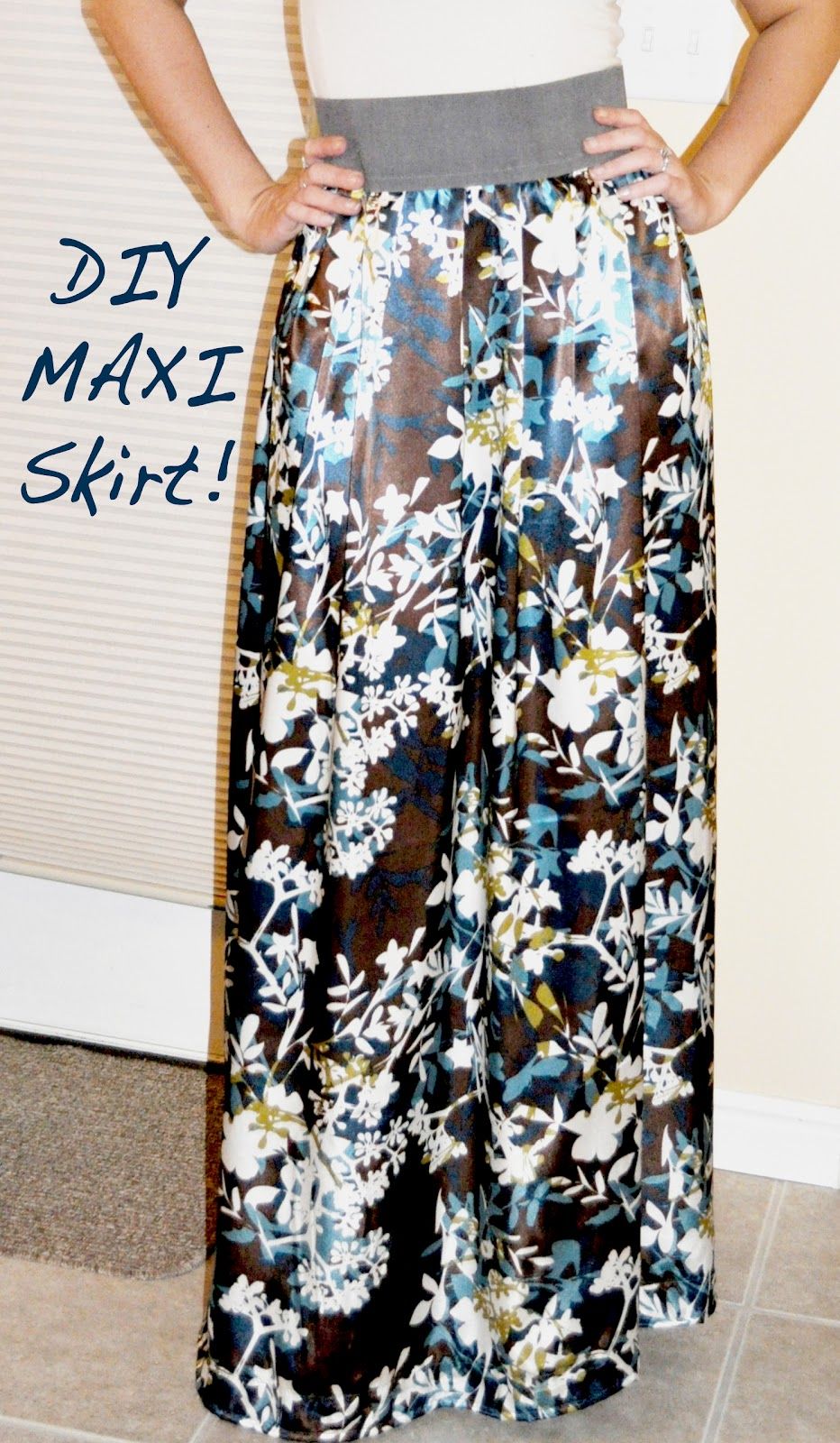 maxi skirt sewing