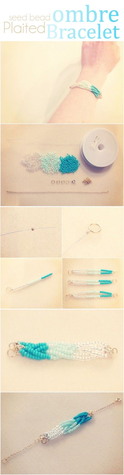 ombre seed bead bracelet