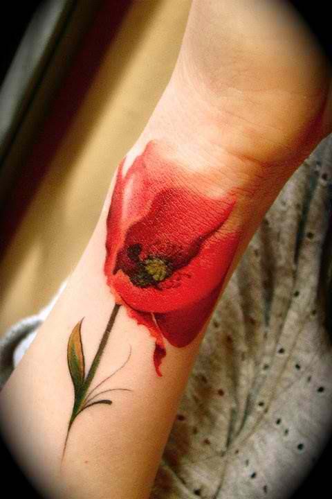 poppy tattoo @Diana Daugherty