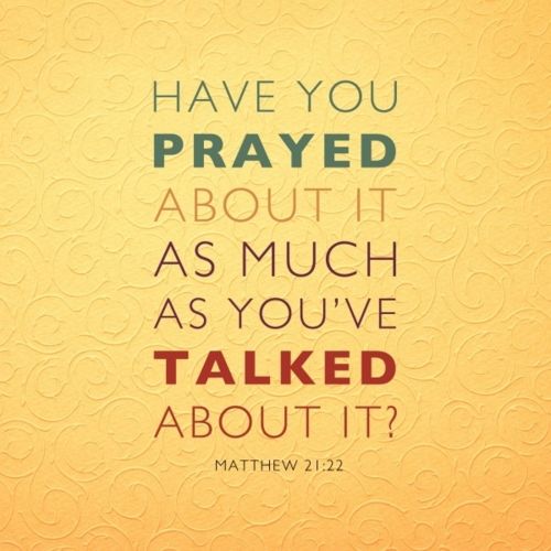 prayer vs talk
