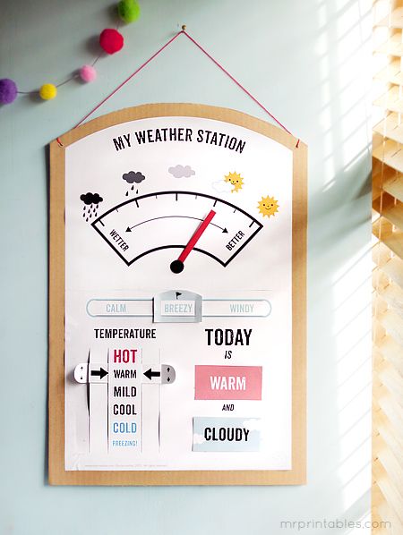printable weather activity – My Weather Station