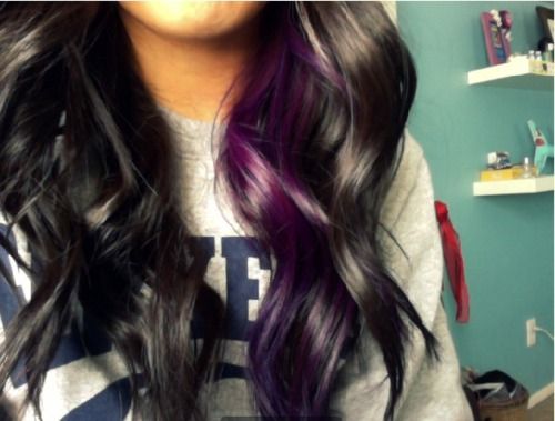 purple streak.
