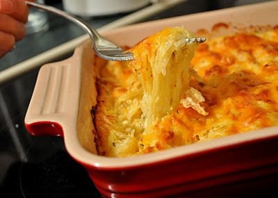 spaghetti squash au gratin with lots of ideas for other flavor combos