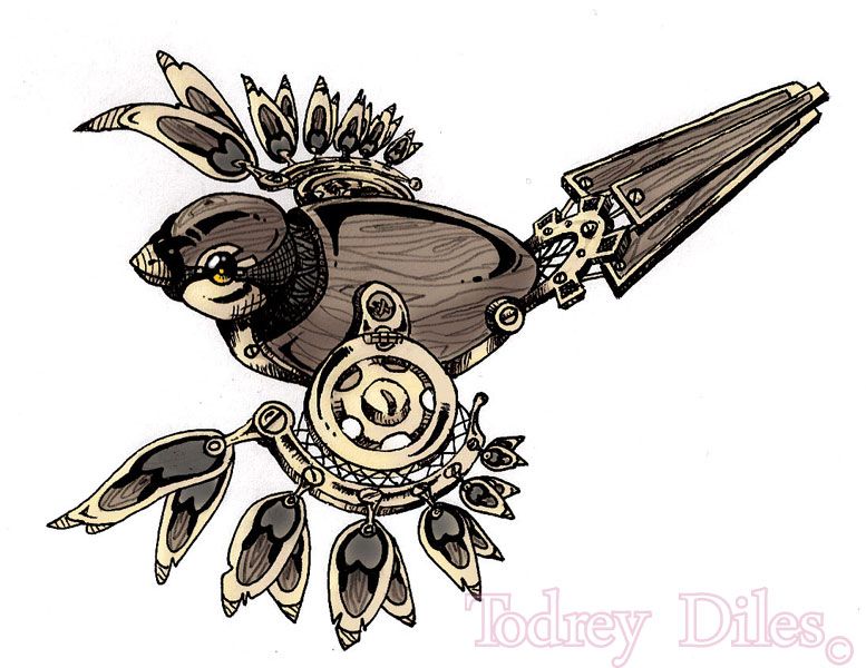 sparrow tattoo design