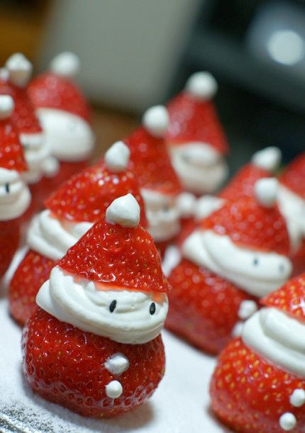 Strawberry Santas!