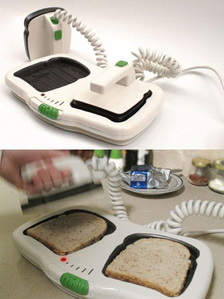 the defibrillator toaster…my mom would be so annoyed…every morning I wou
