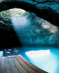 underground pool at Homestead Resort in Utah.  Totally been here for scuba!